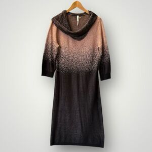 NY Collection Black and Pink Ombre Dress